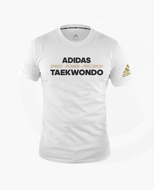 adidas Community T-Shirt "Power" TAEKWONDO weiß L adiTCL02 L