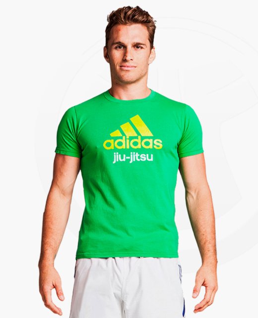 adidas Community T-Shirt JiuJitsu grün Gr.152 XXS