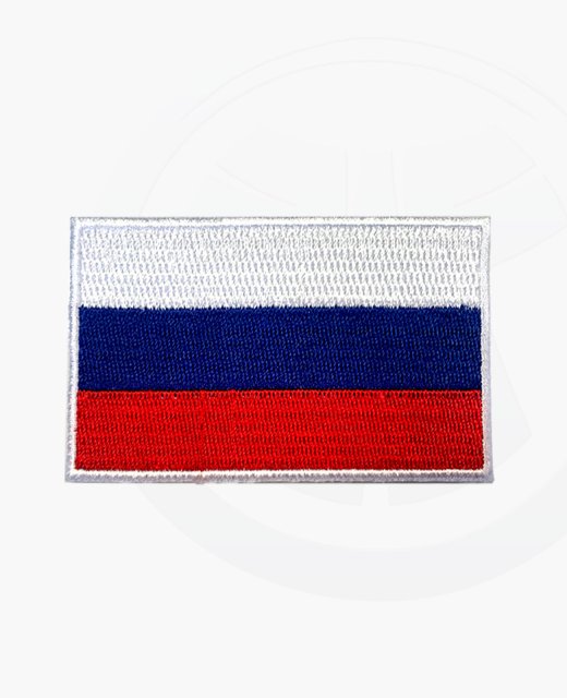 Aufnäher Stickabzeichen Russland Flagge Gr. 8x5 