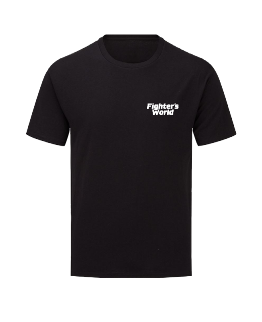 T-Shirt FIGHTERSWORLD Classic, grau mit Bestickung 