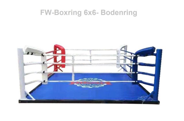 FW Boxring Bodenring 6x6m Außenmaß 5x5m innen Trainingsboxring  6x6m