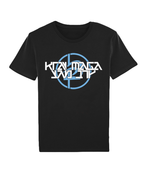 Krav Maga T-Shirt kurzarm schwarz/blau Größe L L