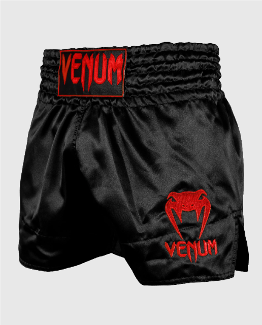 Venum CLASSIC Muay Thai Short L schwarz rot 03813-100 L